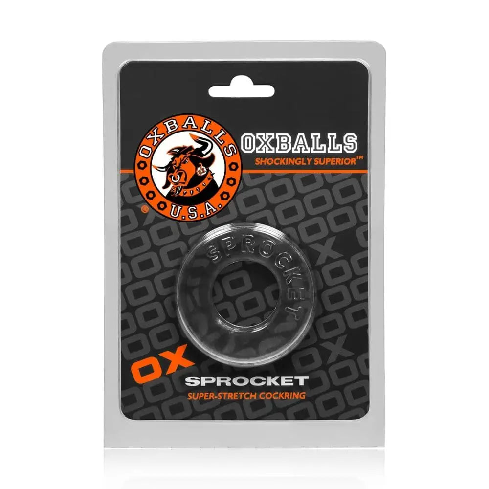 Oxballs Sprocket Clear – Thick Stretch Cock Ring Sex Toy - Save 15% - Sale United Kingdom Stoke-on-trent