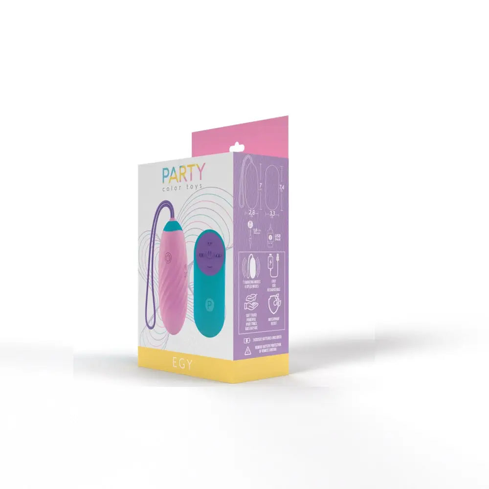Party Color Egy Vibrating Love Egg Pink - Egy - Fast Shipping - Vibrator United Kingdom Stoke-on-trent