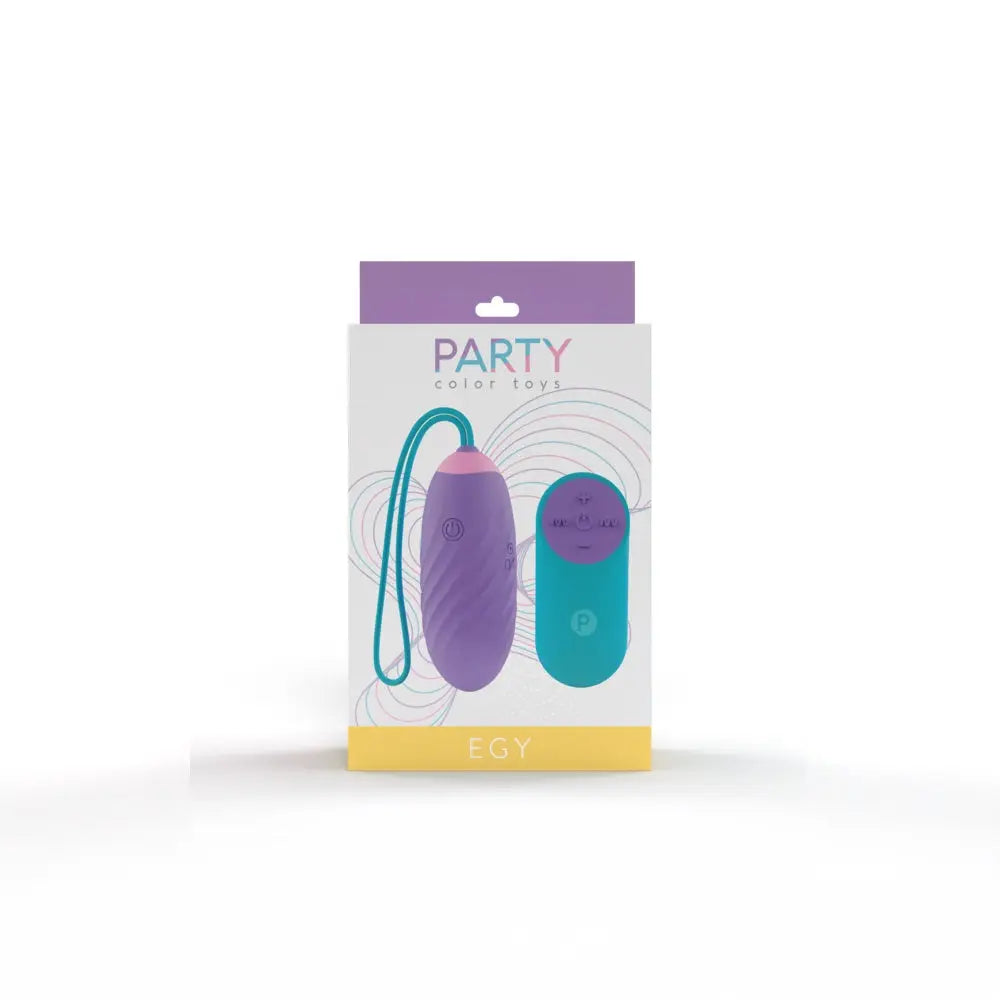 Party Color Egy Vibrating Love Egg Purple - Egy - Fast Shipping - Vibrator United Kingdom Stoke-on-trent