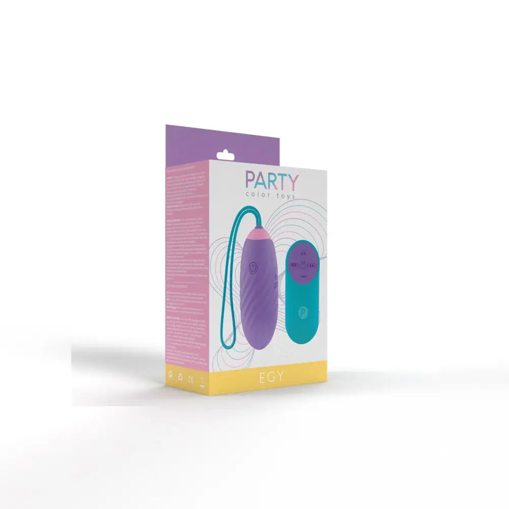 Party Color Egy Vibrating Love Egg Purple - Egy - Fast Shipping - Vibrator United Kingdom Stoke-on-trent