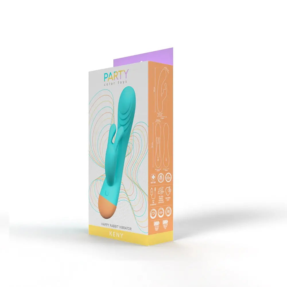 Party Color Keny Rabbit Vibrator Blue - Keny - Fast Shipping - United Kingdom Stoke-on-trent