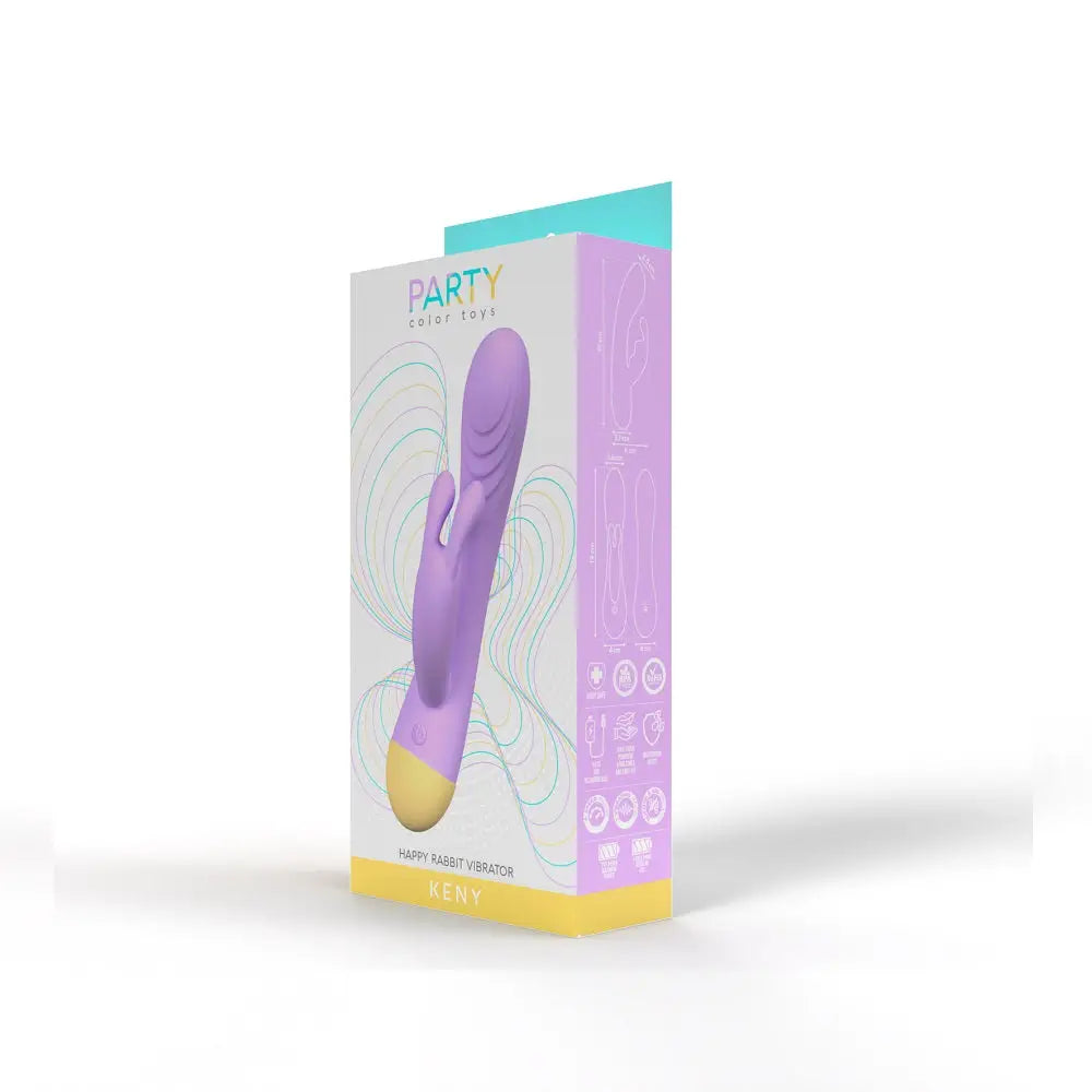 Party Color Keny Rabbit Vibrator Purple - Keny - Fast Shipping - United Kingdom Stoke-on-trent