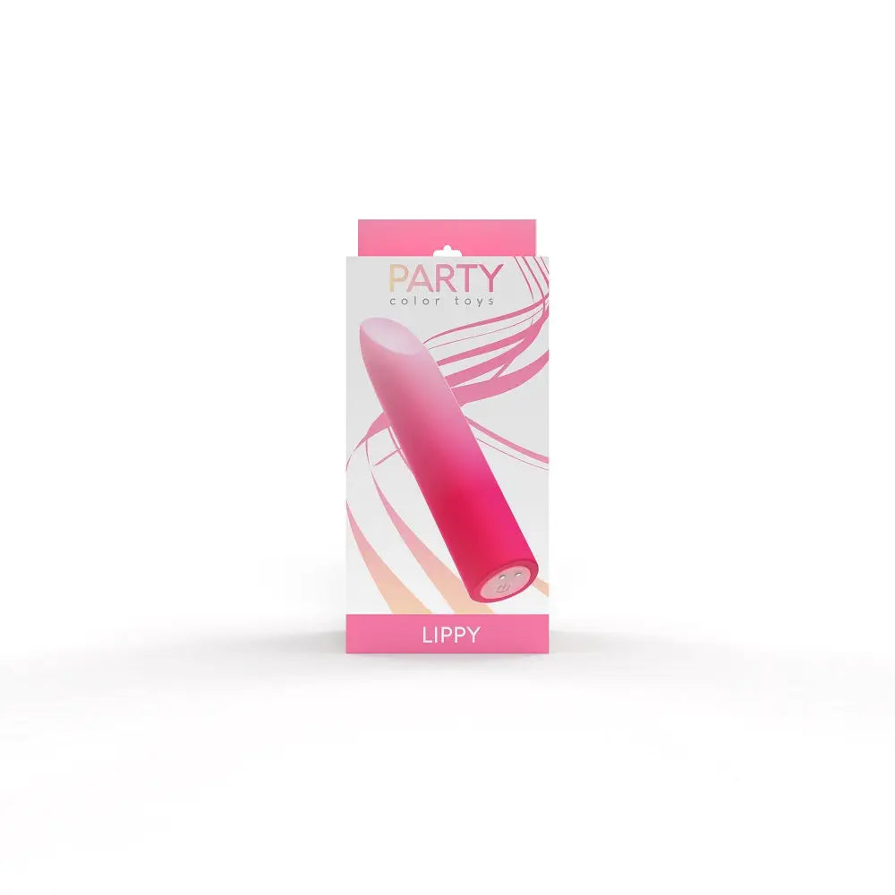 Party Color Lippy Rechargeable Bullet Vibrator Pink - Lippy - Fast Shipping - United Kingdom Stoke-on-trent