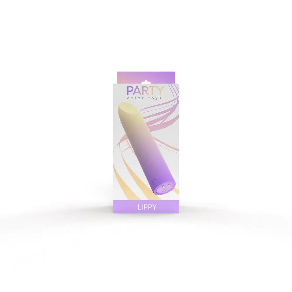 Party Color Lippy Rechargeable Bullet Vibrator Purple - Lippy - Fast Shipping - United Kingdom Stoke-on-trent