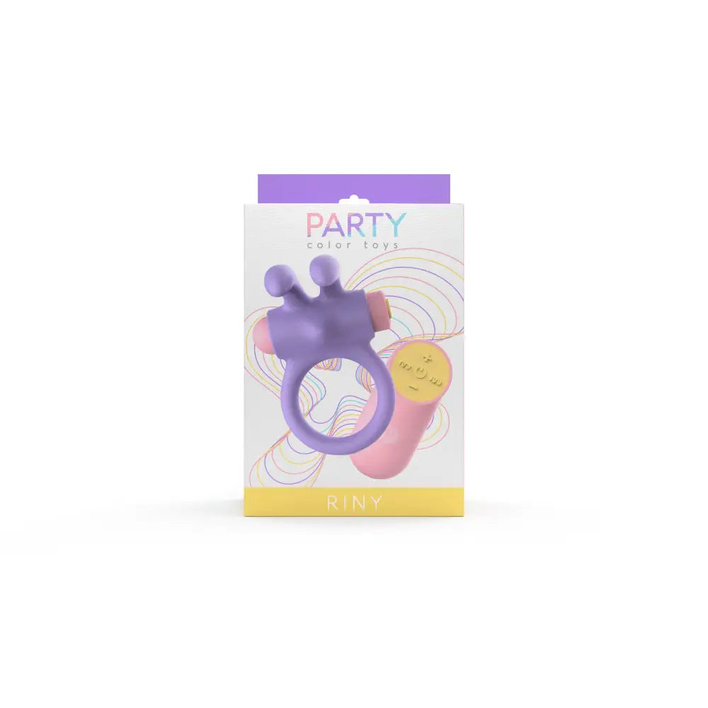 Party Color Riny Remote Control Rabbit Cock Ring Purple - Riny - Fast - United Kingdom Stoke-on-trent
