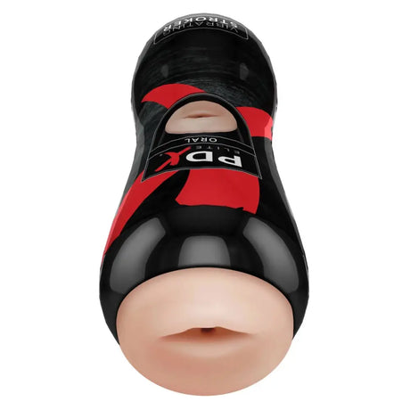 Pdx Elite Vibrating Oral Stroker - Light/black - Pdx - Light/black - Fast Shipping - Male Masturbators United Kingdom Stoke-on-trent