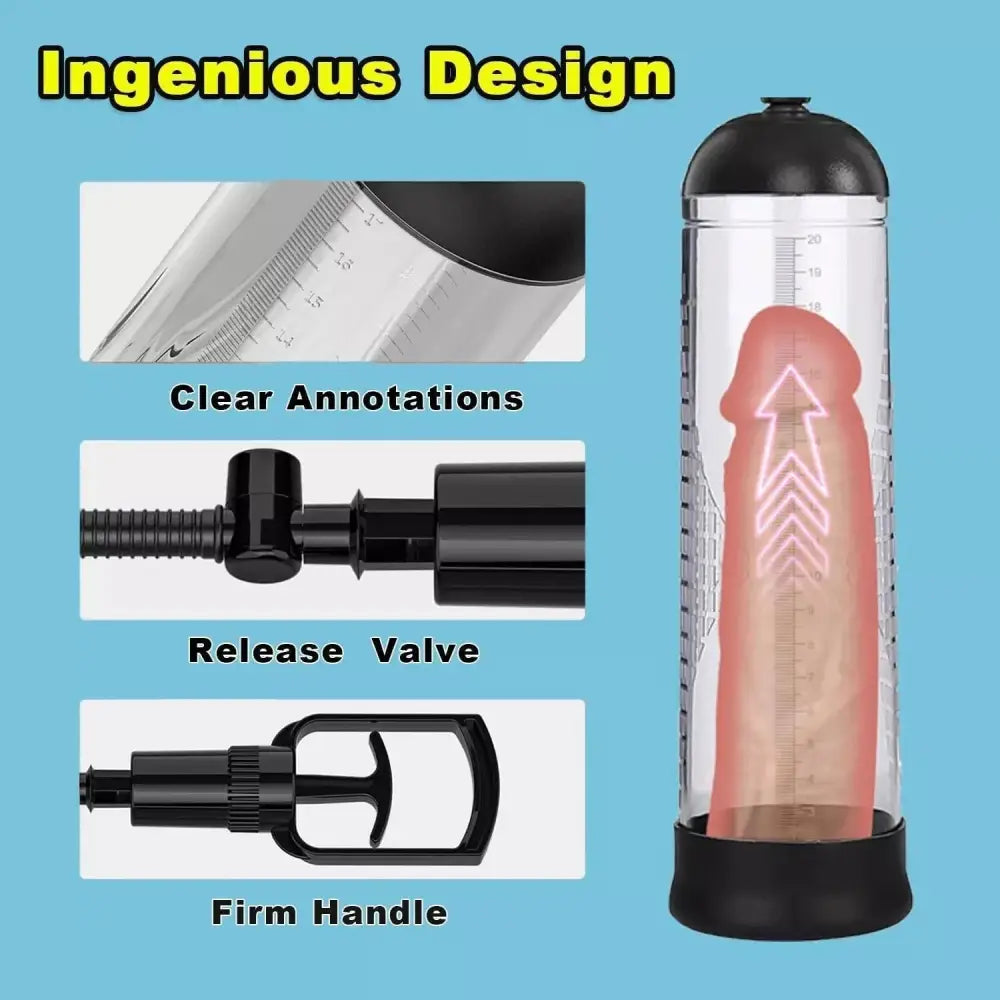 Penis Pump Enlarger Vacuum Erection Enhancer Power Up Cock Extender Stretcher - Save 15% - Sale United Kingdom Stoke-on-trent