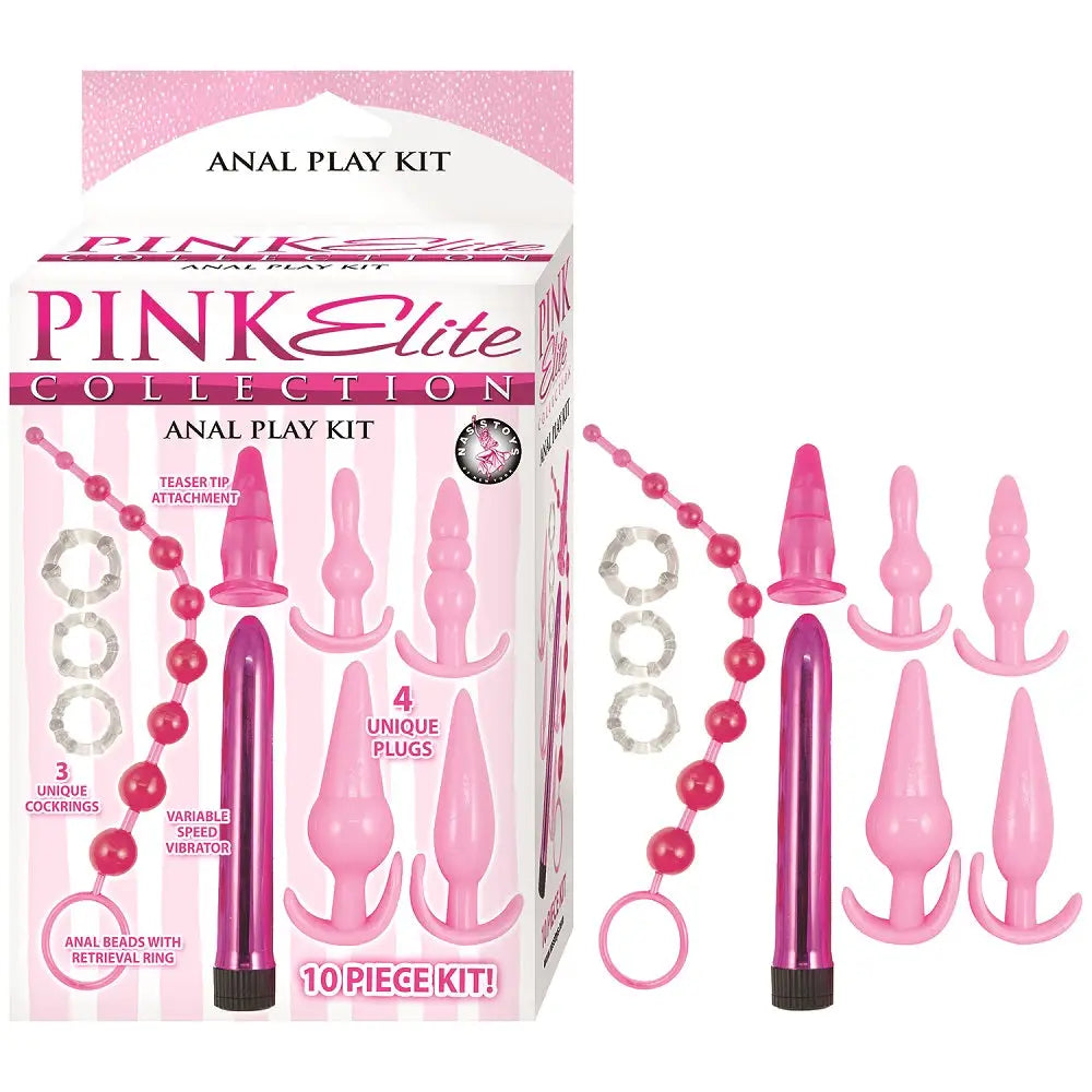 Pink Elite Collection Anal Play Kit - Butt Plugs - Save 15% - Fast Shipping - Sale United Kingdom Stoke-on-trent