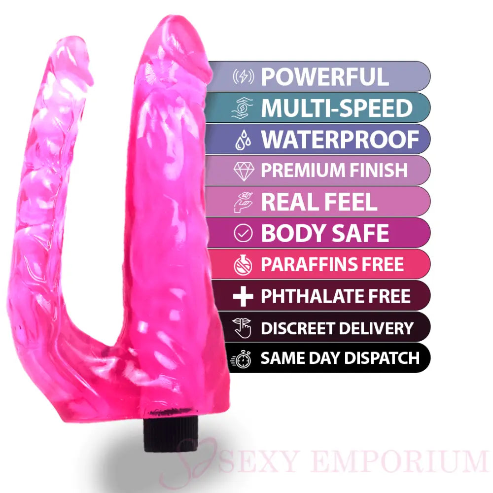 Pink Vibrator Sex Toy Realistic Vibrating Dildo Women and Men G-spot Rabbit Wand - Original Sexy Emporium – our Exclusive Collection United