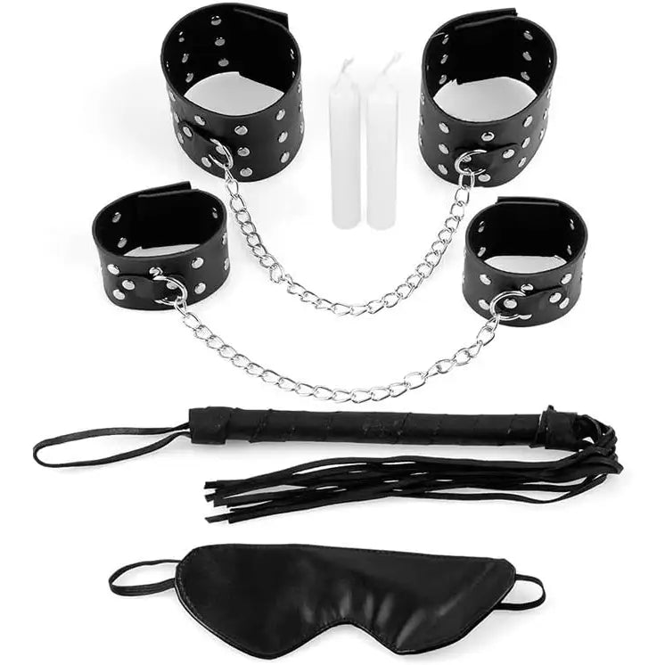 Pipedream Fetish Fantasy Chains of Love Bondage Leather Kit Black - Save 10% - Sale United Kingdom Stoke-on-trent