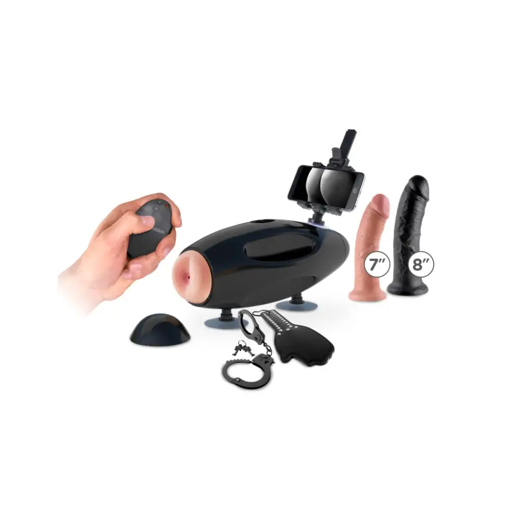 Pipedream - Fetish Fantasy Extreme - International Sex Machine - Black/light - New Products – Latest Toys & Adult Arrivals United Kingdom