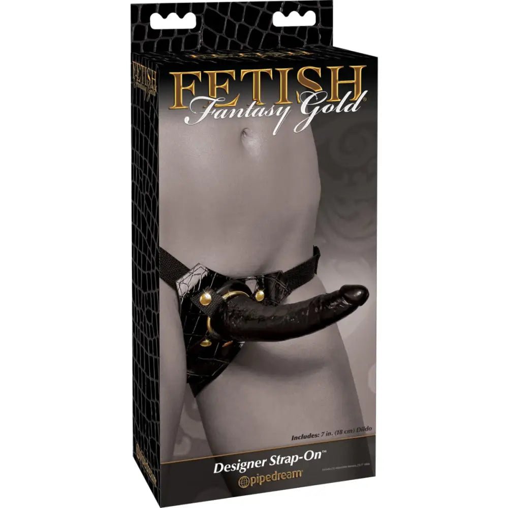 Pipedream - Fetish Fantasy Gold - Designer Strap-on - Black - New Products – Latest Sex Toys & Adult Arrivals United Kingdom Stoke-on-trent