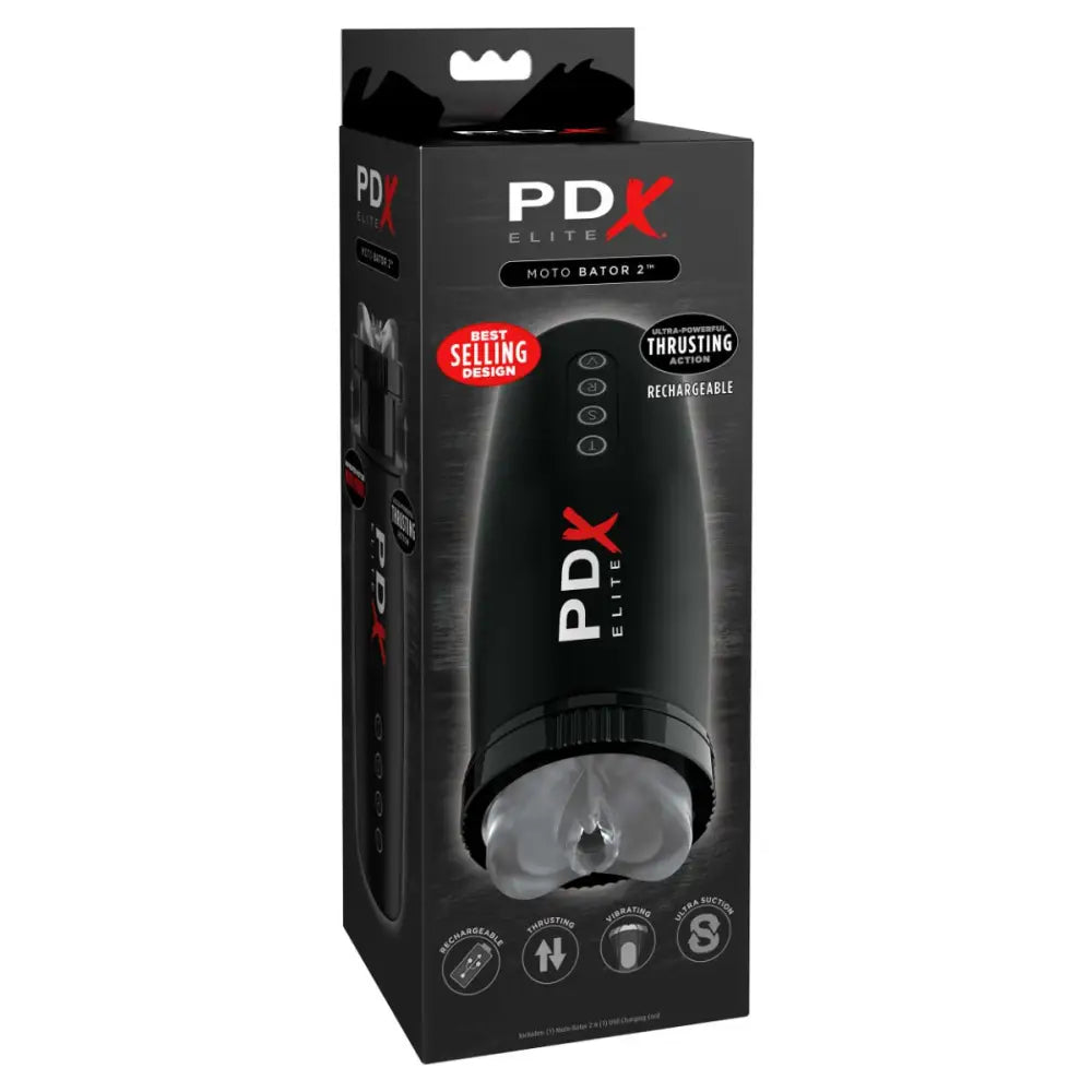Pipedream - Pdx Elite - Motorbator 2 - Clear/black - Sale United Kingdom Stoke-on-trent
