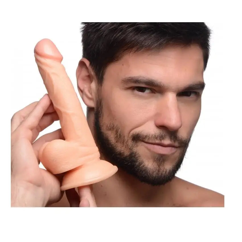 Pop Peckers Dildo with Balls Light 6.5 Inch - with - Fast Shipping - United Kingdom Stoke-on-trent