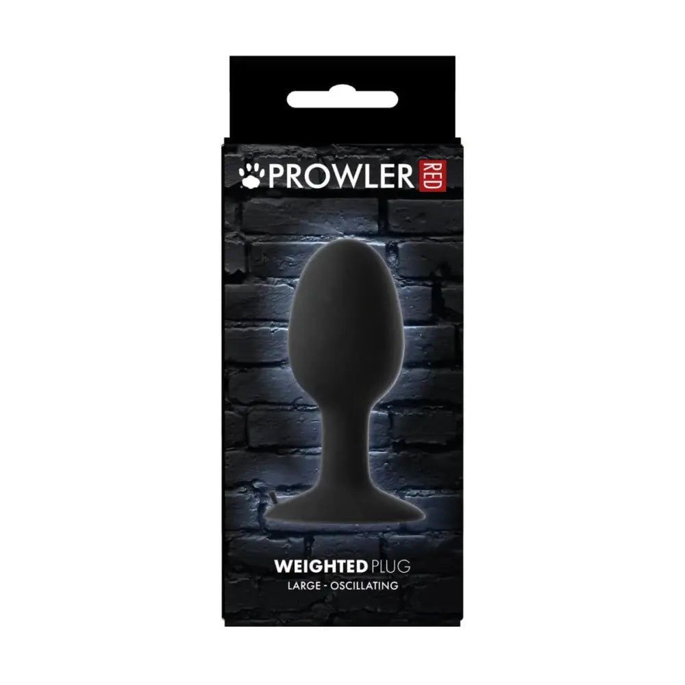 Prowler Red Large Weighted Butt Plug Black - Sex Toys - Save 15% - Red - Fast Shipping - Sale United Kingdom Stoke-on-trent