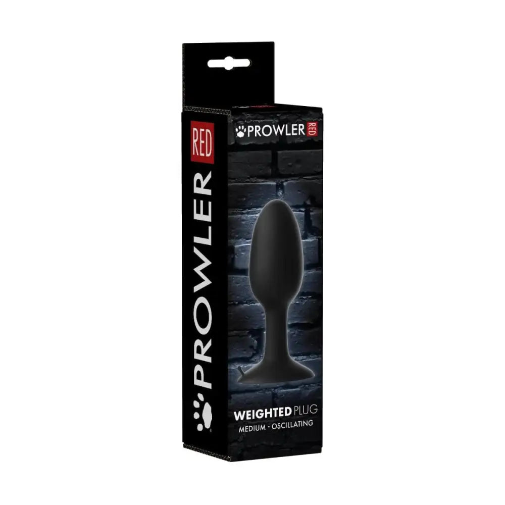 Prowler Red Medium Weighted Butt Plug Black - Sex Toys - Save 15% - Red - Fast Shipping - Sale United Kingdom Stoke-on-trent