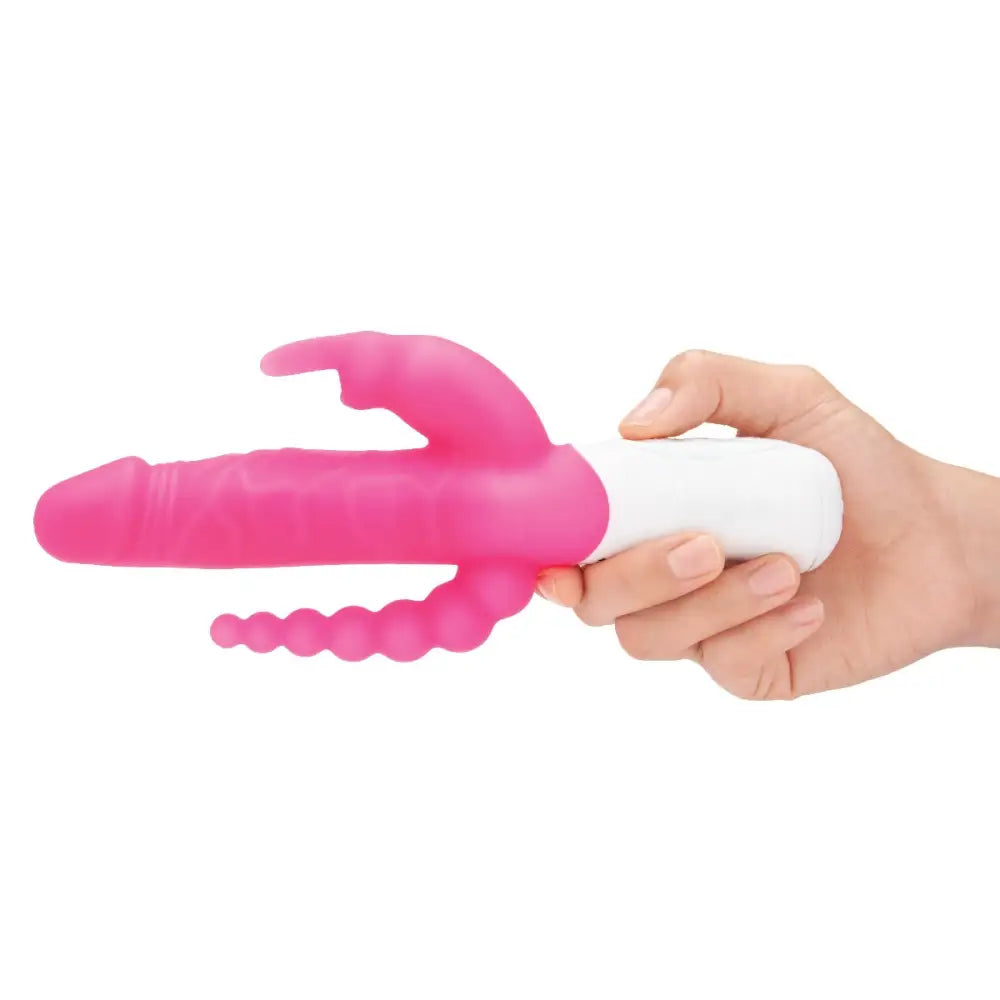 Rabbit Essentials Rr Rechargeable Slim Double Penetration Vibrator Pink - Save 20% - Rr - United Kingdom Stoke-on-trent