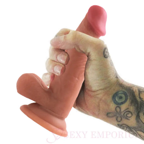 Real Feel 6 Inch Dildo Brown - Dildos - Save 15% - Fast Shipping - United Kingdom Stoke-on-trent