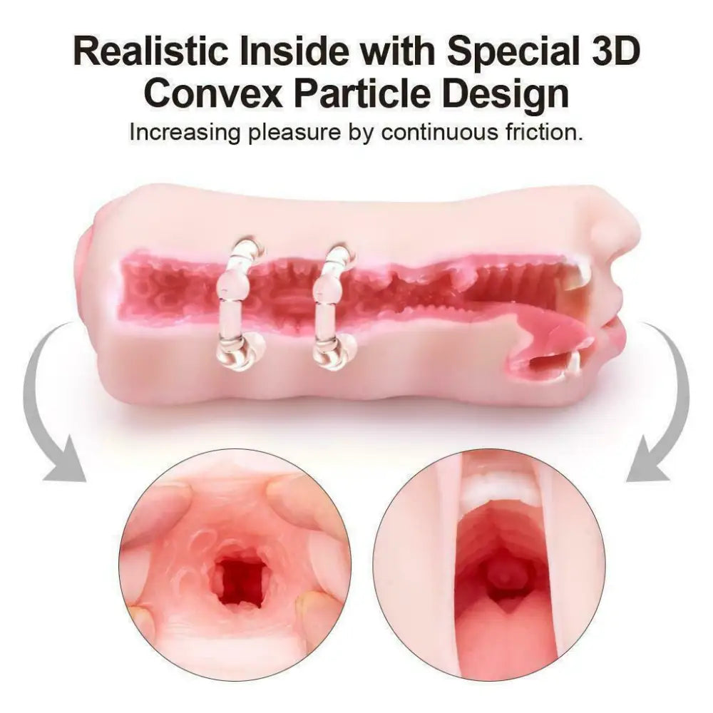 Real Feel Double Sided Male Masturbator - Save 15% - Fast Shipping - Sale United Kingdom Stoke-on-trent