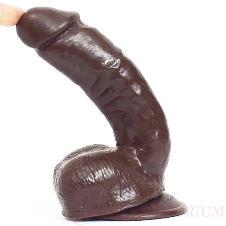 Real Feel Suction Cup Dildo 8.5 Inch Brown - Dildos - Save 15% - Fast Shipping - United Kingdom Stoke-on-trent