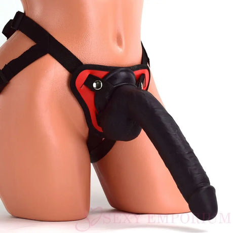 Realistic 10 Inch Strap on Dildo with Balls - Save 20% - on with - Fast Shipping - Sale United Kingdom Stoke-on-trent