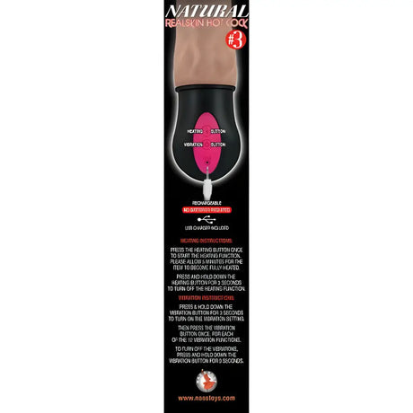Realistic Warming and Thrusting Vibrating Dildo Flesh - Dildos - Save 15% - Vibrator United Kingdom Stoke-on-trent