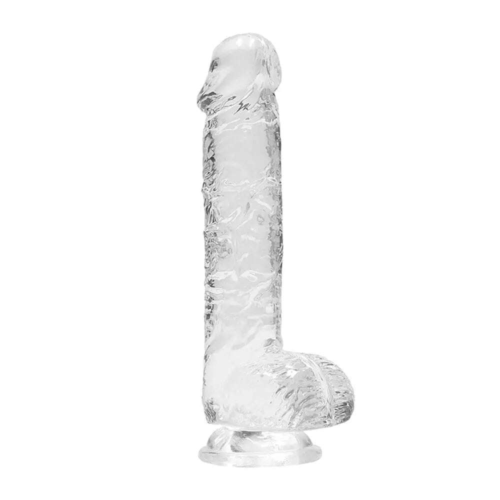 Realrock 6 Inch Transparent Realistic Crystal Clear Dildo - Save 15% - Realrock - United Kingdom Stoke-on-trent