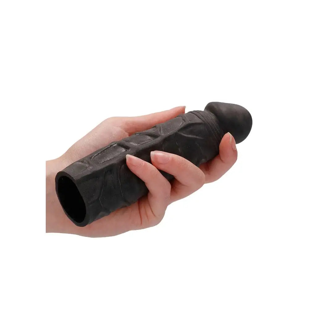 Realrock 7 Inch Penis Sleeve Black - Save 20% - Realrock - Fast Shipping - Sale United Kingdom Stoke-on-trent