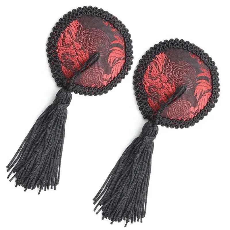 Red & Black Nipple Tassels - Fast Shipping - Sale United Kingdom Stoke-on-trent