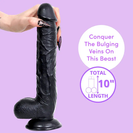 Ribbed 10 Inch Strap-on Dildo - Save 15% - Fast Shipping - Sale United Kingdom Stoke-on-trent