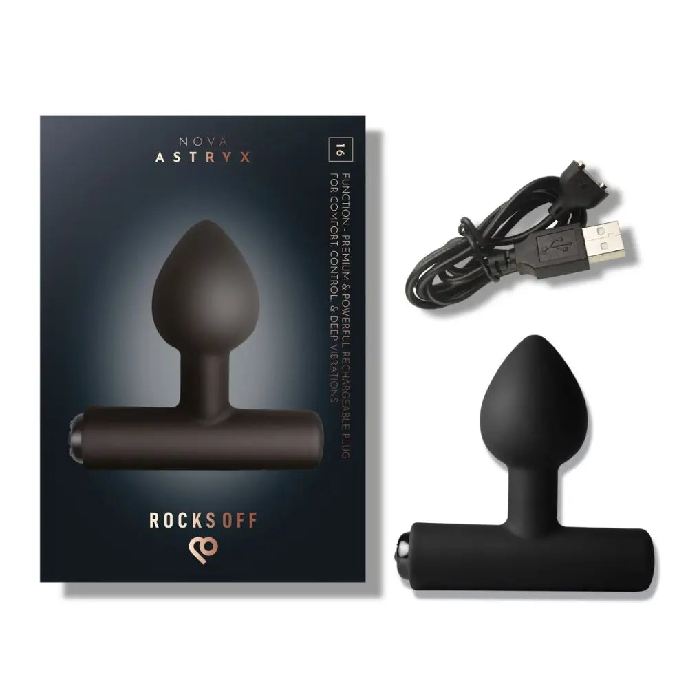 Rocks off Astryx Rechargeable Prostate Massager Black - Save 20% - Anal Dildos United Kingdom Stoke-on-trent