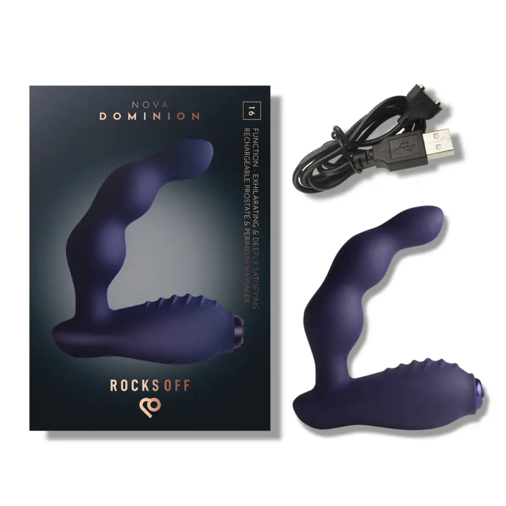 Rocks off Dominion Rechargeable Prostate Massager - Save 10% - Anal Dildos United Kingdom Stoke-on-trent