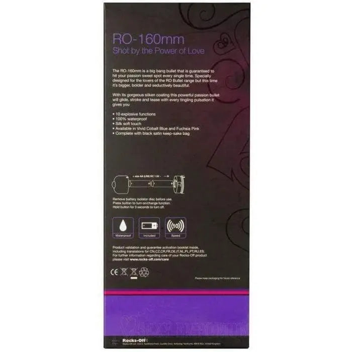 Rocks off Large Explosive Power Vibrator Blue - Save 15% - off - Fast Shipping - United Kingdom Stoke-on-trent
