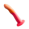 Romp Dizi Non Realistic Silicone Dildo Orange Pink 7 Inch - Romp - Fast - United Kingdom Stoke-on-trent