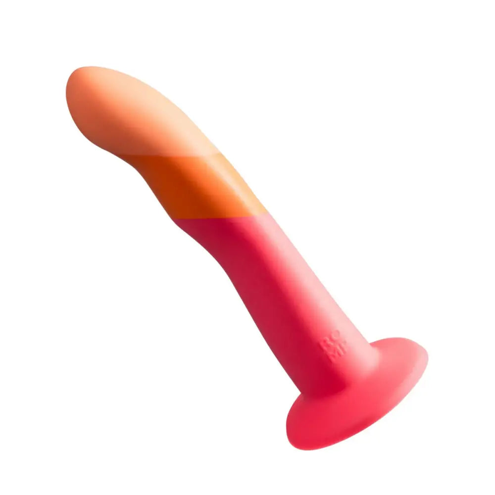 Romp Dizi Non Realistic Silicone Dildo Orange Pink 7 Inch - Romp - Fast - United Kingdom Stoke-on-trent