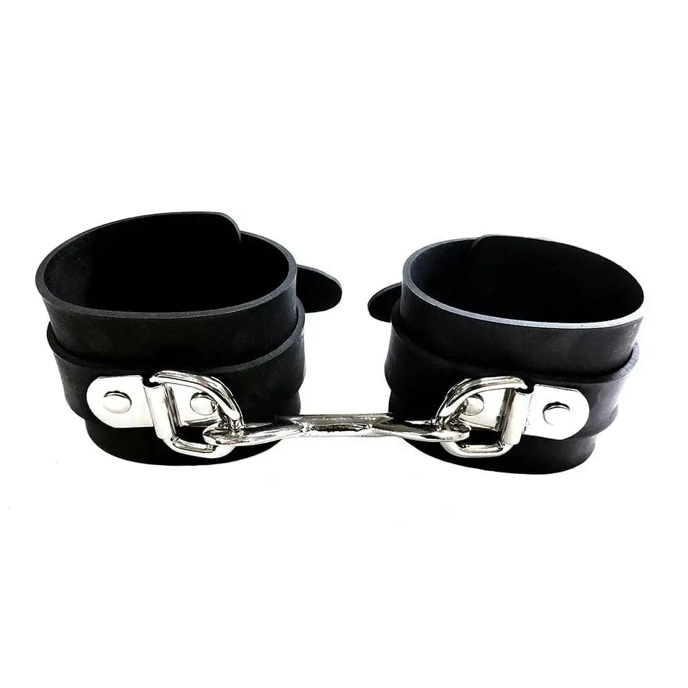Rouge Garments Black Rubber Ankle Cuffs - Save 15% - Fast Shipping - Sale United Kingdom Stoke-on-trent