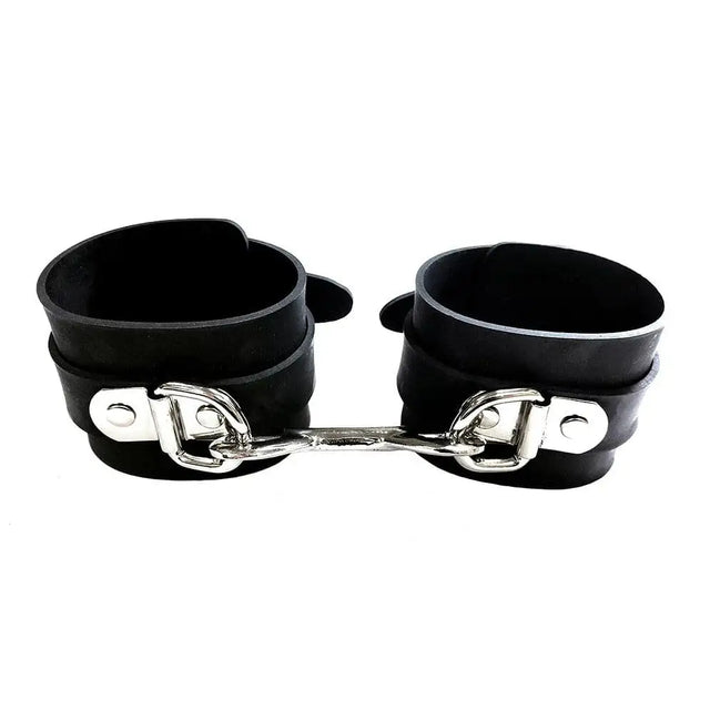Rouge Garments Black Rubber Ankle Cuffs - Save 15% - Fast Shipping - Sale United Kingdom Stoke-on-trent