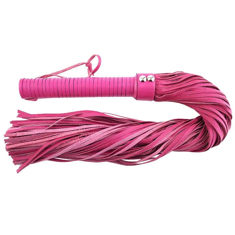 Rouge Garments Large Pink Leather Flogger - Save 15% - Fast Shipping - Sale United Kingdom Stoke-on-trent