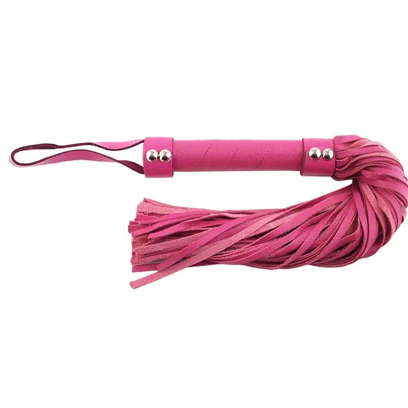 Rouge Garments Pink Leather Flogger - Save 15% - Fast Shipping - Sale United Kingdom Stoke-on-trent