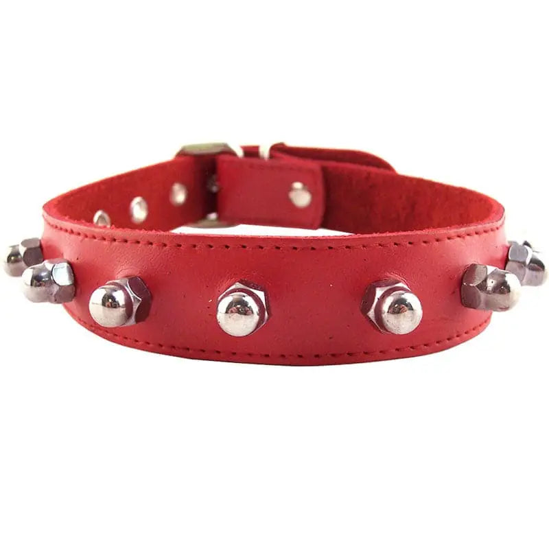 Rouge Garments Red Nut Collar - Save 20% - Fast Shipping - Sale United Kingdom Stoke-on-trent