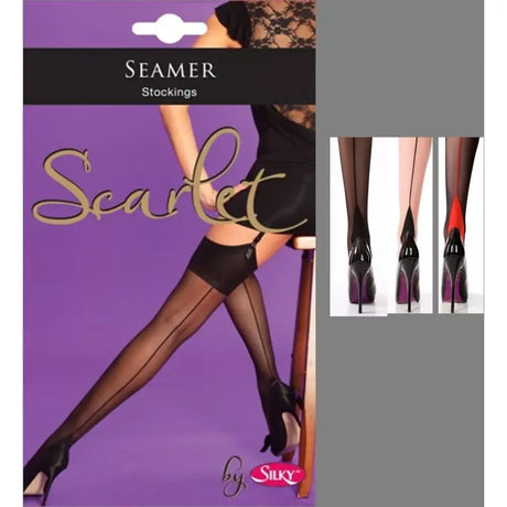 Seamed Line Stockings Plain Burlesque 40s 50s Seamer Vintage Retro - Sale United Kingdom Stoke-on-trent