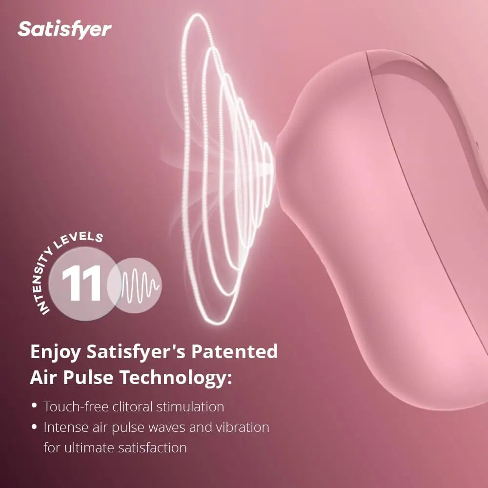 Satisfyer Cotton Candy Light Red – Air Pulse & Vibration Clitoral Sex Toy - Toys - Save 25% - Vibrator United Kingdom Stoke-on-trent