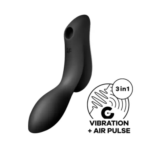 Satisfyer Curvy Trinity 2 - Black - Save 5% - Black - Fast Shipping - Vibrator United Kingdom Stoke-on-trent