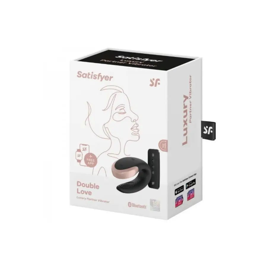 Satisfyer Double Love Black - Save 10% - Fast Shipping - Vibrator United Kingdom Stoke-on-trent