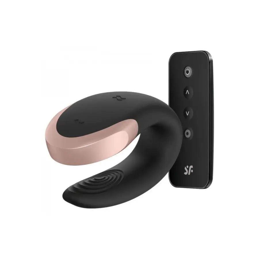 Satisfyer Double Love Black - Save 10% - Fast Shipping - Vibrator United Kingdom Stoke-on-trent