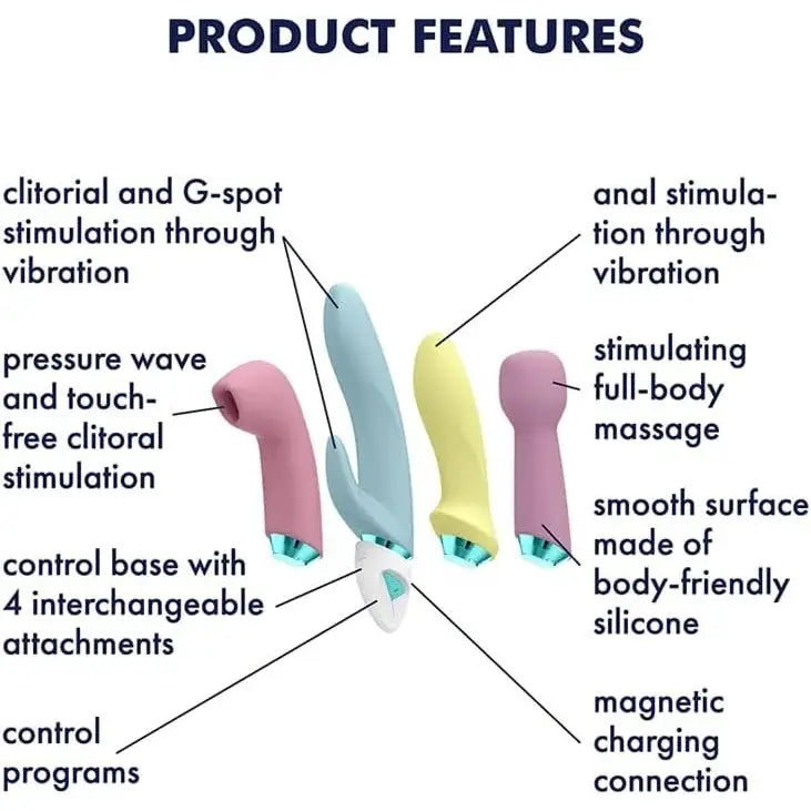 Satisfyer Fabulous Four - 4 Piece Set Rabbit G-spot Suction Vibrators for Women - G-spot - United Kingdom Stoke-on-trent