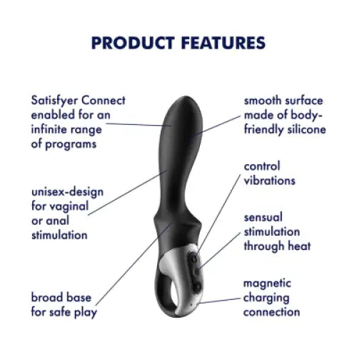Satisfyer Heat Climax (anal Vibrator) Connect App - Save 15% - (anal - Fast Shipping - Vibrator United Kingdom Stoke-on-trent