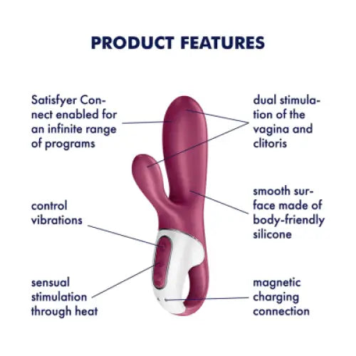 Satisfyer Hot Bunny - Connect App - Save 10% - Fast Shipping - Vibrator United Kingdom Stoke-on-trent