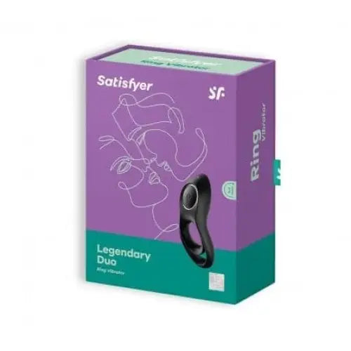 Satisfyer Legendary Duo Ring Vibrator Black - Sex Toys - Save 20% - Fast Shipping - Sale United Kingdom Stoke-on-trent