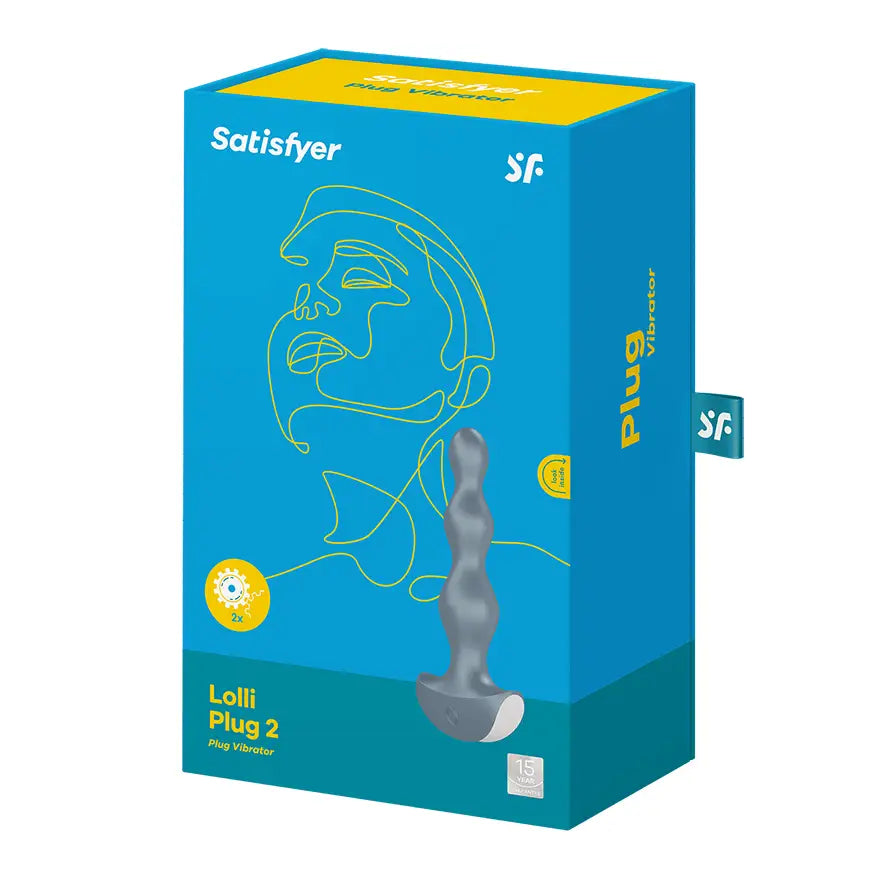 Satisfyer Lolli-plug 2 Anal Vibrator Ice Blue - Sex Toys - Save 15% - Lolli-plug - Fast - Dildos United Kingdom Stoke-on-trent